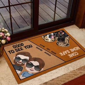 Good To See You, Personalized Doormat, Gift For Dog Lovers - Doormat - GoDuckee