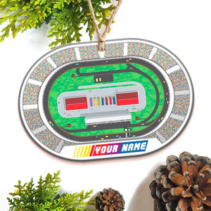 Stadium Personalized Custom Shape Ornament, Christmas Gift For Racer - Ornament - GoDuckee