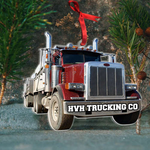 Trucker Car, Christmas Gift Custom Shape Ornament - Ornament - GoDuckee