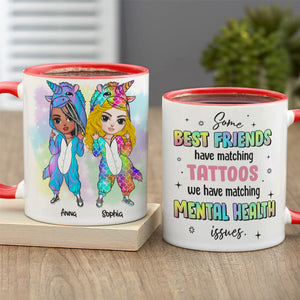 Some Best Friends Have Matching Tattoos Personalized Unicorn Friends Mug, Gift For Friends - Coffee Mug - GoDuckee