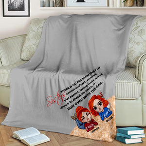 Sisters There Is No Problem That Us Cannot Confront Personalized Blanket - Blanket - GoDuckee