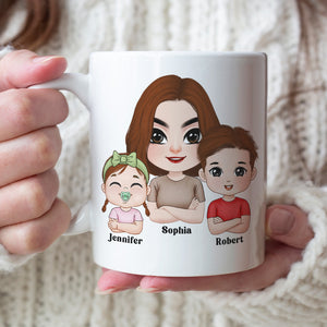 At Least You Don't Have Ugly Children, Personalized Coffee Mug, Mom and Her Beautiful Kids Mug, Mother's Day Gift, Birthday Gift For Mom - Coffee Mug - GoDuckee
