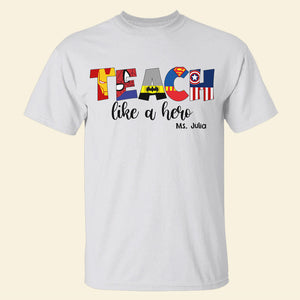 COACH Like A Hero, Christmas Teacher Personalized Shirt - Shirts - GoDuckee