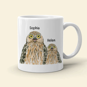 We're so alike, Personalized Coffee Mug, Sitting With Mom Coffee Mug, Mother's Day, Birthday Gift For Mom - Coffee Mug - GoDuckee