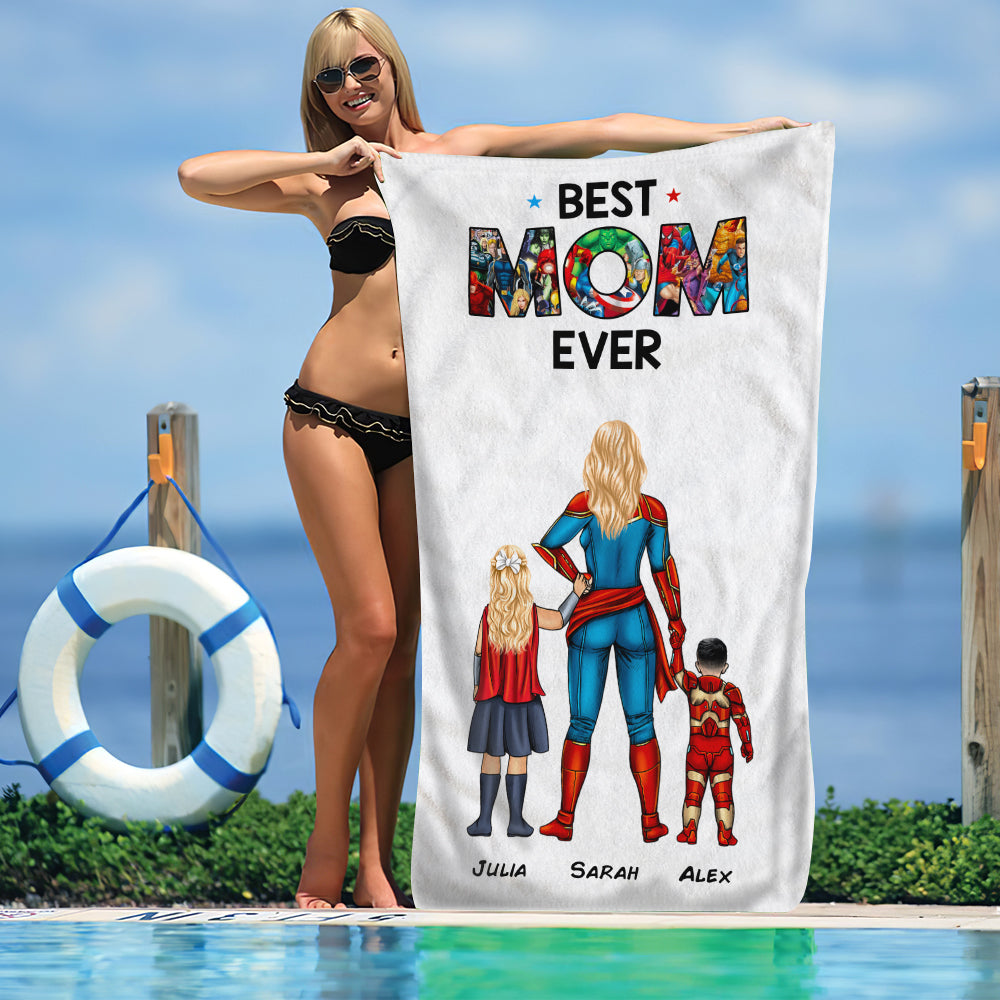 Family Personalized Beach Towel 02QHHN150423TM - Beach Towel - GoDuckee