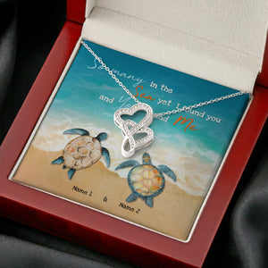 Couple So Many In The Sea - Personalized Message Card Jewelry Necklace - Jewelry - GoDuckee