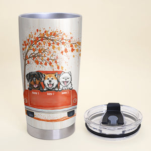 Personalized Dog Lover Tumbler , Country Roads Take Me Home - Tumbler Cup - GoDuckee