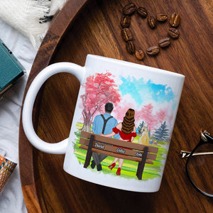 You And Me And The Dog Personalized Mug, Couple Gift - Coffee Mug - GoDuckee