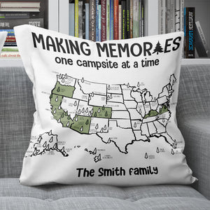 Personalized Camping Pillow - Making Memories - Pillow - GoDuckee