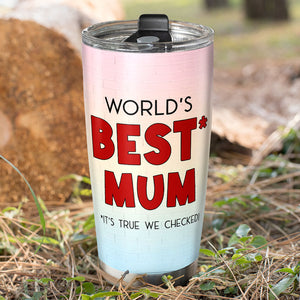 World Best Mom Personalized Tumbler Cup, Gift For Mother's Day - Tumbler Cup - GoDuckee