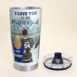 Personalized Hockey Couple Tumbler Cup - The Only Thing Tougher - Tumbler Cup - GoDuckee