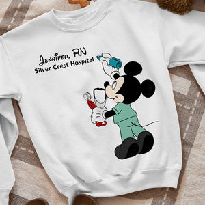 Personalized Mouse Nurse Shirt, Gift For Nurse - Shirts - GoDuckee