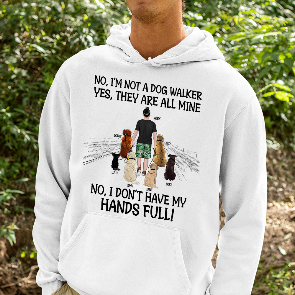 I'm A Dog Walker Personalized Shirt, Gift For Dog Lover - Shirts - GoDuckee