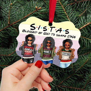 Sisters Sistas Blessed By God To Share DNA Patience Personalized Ornament - Ornament - GoDuckee