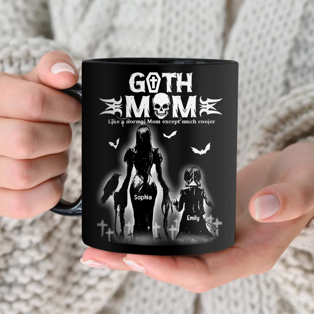 Gothic Mom And Daughter Black Mug Personalized Coffee Mug, Mother's Day Gift BLM-03qhqn150423 - Coffee Mug - GoDuckee
