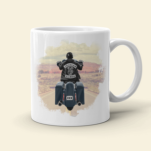 I May Look Like I'm Listening To You But In My Head I'm Riding My Bike, Biker White Mug - Coffee Mug - GoDuckee