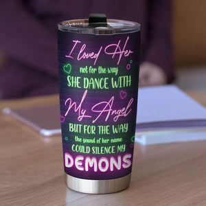 I Love Her Personalized Tumbler Cup, Gift For Couple - Tumbler Cup - GoDuckee