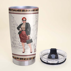 Boss Lady Got Independent Wake Up Personalized Tumbler Gift For Her - Tumbler Cup - GoDuckee