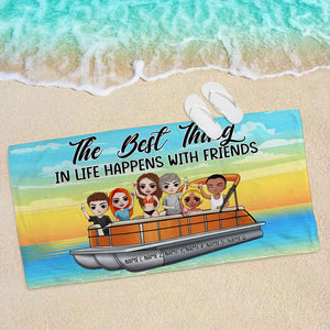 The Best Thing In Life - Personalized Beach Towel - Gifts For Best Friends, Co-workers - Beach Towel - GoDuckee