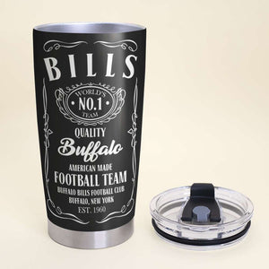 Personalized American Football Girl Tumbler - I Just Want To Drink Whiskey And Watch My Team Beats Your Team's Ass - Tumbler Cup - GoDuckee