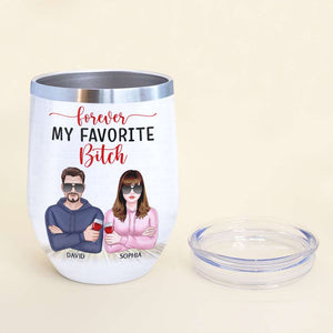 Congrats On Being My Wife, Couple Married Wine Tumbler - Wine Tumbler - GoDuckee