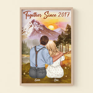 Together Since Personalized Canvas Print - Poster & Canvas - GoDuckee