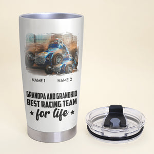 Dirt Track Racing - Personalized Tumbler - Father and Son Best Racing Team - Tumbler Cup - GoDuckee