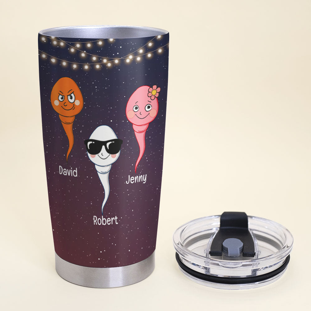 Thanks For Not Swallowing Us, Personalized Tumbler, Relaxing With Mom, Mother's Day, Birthday Gift For Mom - Tumbler Cup - GoDuckee