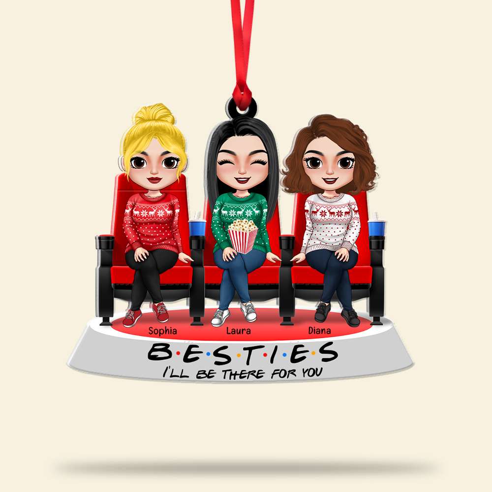 Movie Friends I'll be There For You, Personalized Acrylic Ornament - Ornament - GoDuckee