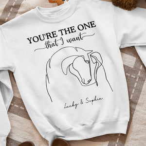You Are The One That I Want, Personalized Horse Girl Shirt - Shirts - GoDuckee