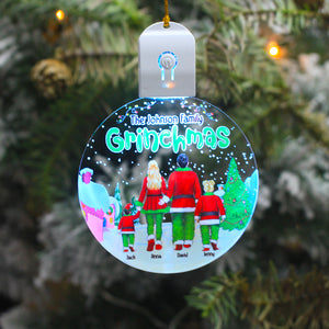 Personalized Grinchmas Family Ornament, Christmas Tree Decor - Ornament - GoDuckee