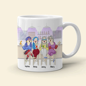 Our Sisterhood Is A True Blessing To Me Personalized Old Friends Mug, Gift For Friends - Coffee Mug - GoDuckee