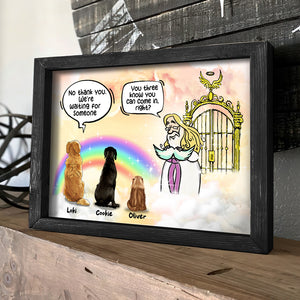 You Can Come In - We're Waiting for Someone, Personalized Canvas Print, Beloved Friends In Heaven - Poster & Canvas - GoDuckee
