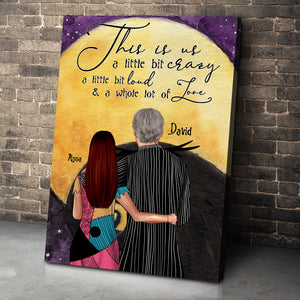 Pumpkin King & Queen, This Is Us, Crazy, Loud, Lover - Personalized Couple Poster Canvas - Poster & Canvas - GoDuckee