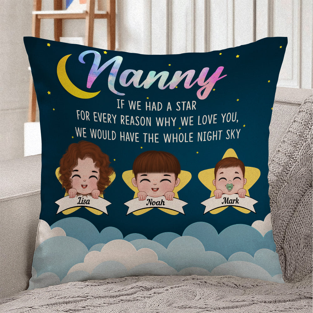 If Had A Star, Personalized Pillow, Gift For Grandma - Pillow - GoDuckee