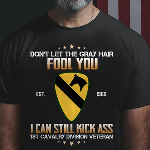 Military Don't Let The Gray Hair Fool You - Personalized Shirts - Military Gift With Custom Military Unit - Shirts - GoDuckee