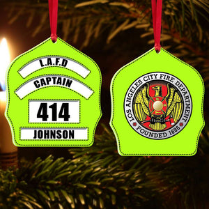 Fire Protection Fire Department Logo, Personalized Shape Ornament - Ornament - GoDuckee