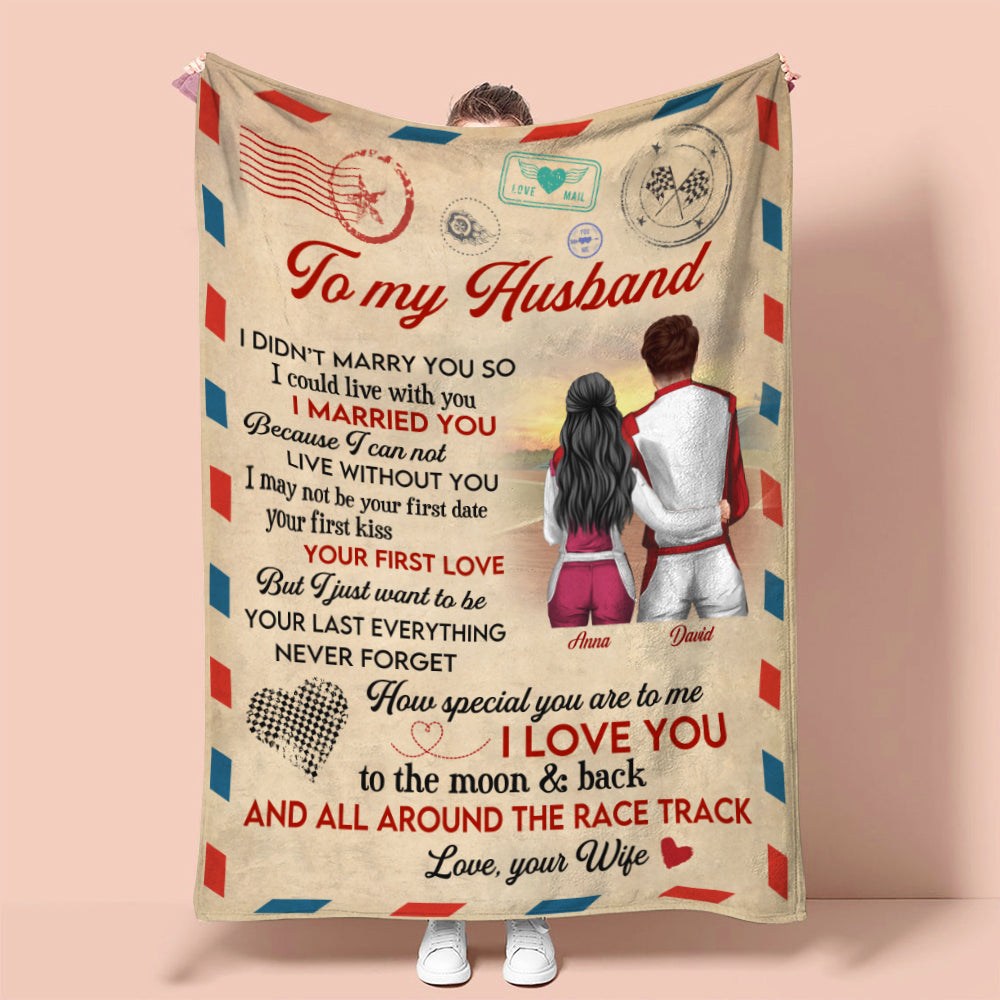 Personalized Racing Couple Blanket - How Special You Are To Me - Stamp Postage - Blanket - GoDuckee