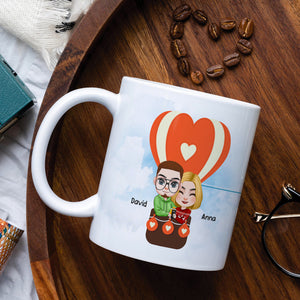Falling In Love With You Is My Greatest Adventure - Personalized Couple Mug - Gift For Couple - Coffee Mug - GoDuckee