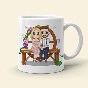 Couple Wedding Anniversary, Couple Happy Day White Mug - Coffee Mug - GoDuckee