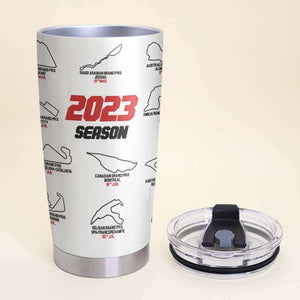 Racing F1 2023 Season, Personalized Tumbler - Tumbler Cup - GoDuckee