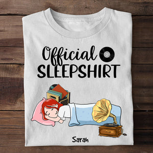Vinyl Girl Official Sleepshirt - Personalized Shirts - Shirts - GoDuckee