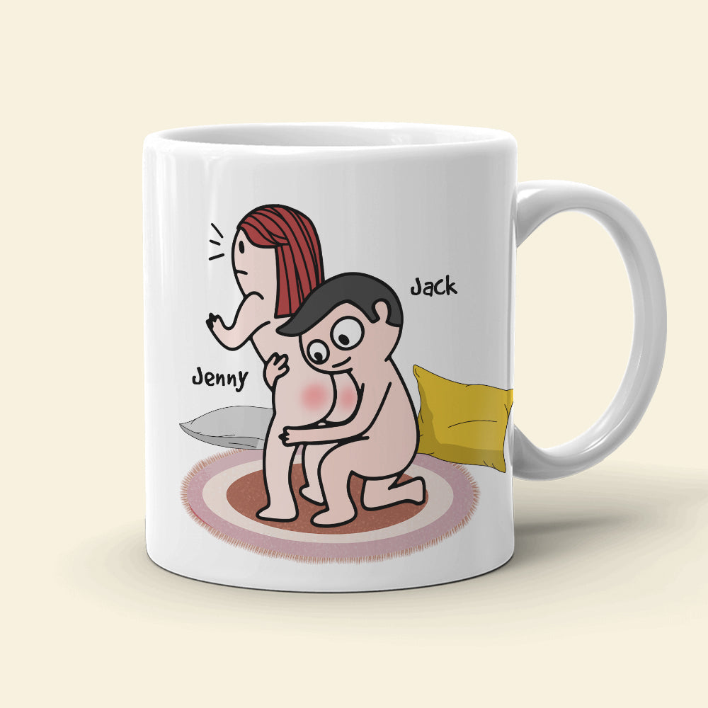 Funny Couple - I Adore You And Love Every Part Of You Especially You Butt - Personalized Couple Mug - Coffee Mug - GoDuckee