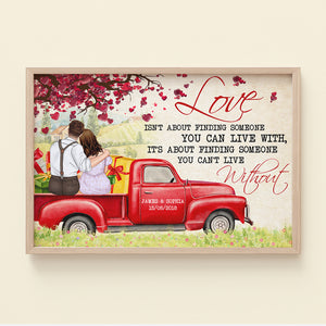 Love Isn't About Finding Someone You Can Live With, Personalized Poster, Gifts For Couple - Poster & Canvas - GoDuckee