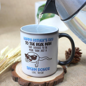 Happy Father's Day To The Real Man, Personalized Magic Mug, Gift For Dad FFG2705 - Magic Mug - GoDuckee