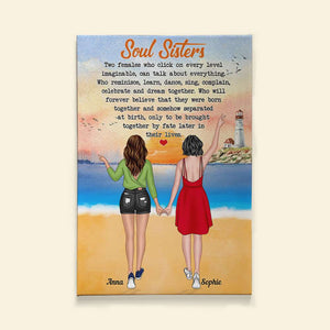 Soul Sisters, Personalized Poster, Gifts For Bestie - Poster & Canvas - GoDuckee