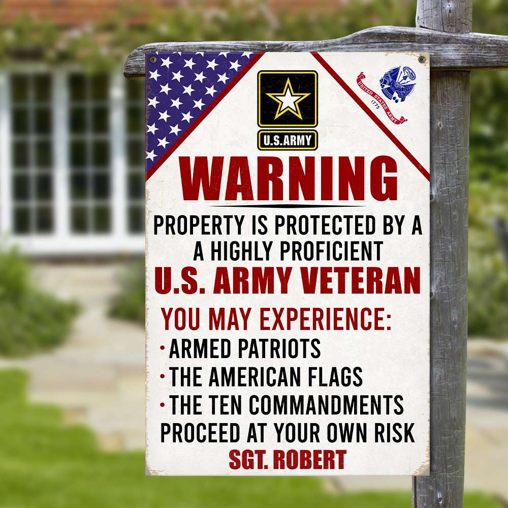 Military - 05NTQN081222 Printed Metal Sign - Metal Wall Art - GoDuckee