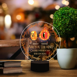 Are You The Ring? - Personalized Led Night Light - Gift For Couple - Led Night Light - GoDuckee