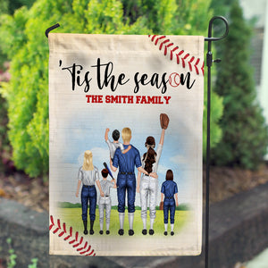 Personalized Gift Ideas For Baseball Family, Baseball Tis The Season - Custom Flag - Flag - GoDuckee