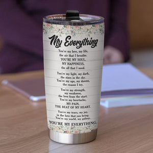 Personalized Couple Tumbler - You Are My Everything - Tumbler Cup - GoDuckee